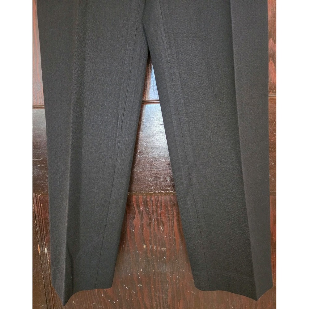 Vintage Ralph Lauren Wool Blend Black Straight Pants Petite Size 6 Classic EUC‎ - Picture 4 of 8